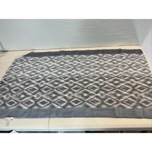 J. Jill ~ 1SZ ~ NEW Very Beautiful  Cotton Blend Blue Geometric‎ Scarf ~ NWT